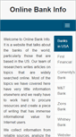 Mobile Screenshot of onlinebankinfo.com