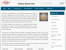 Tablet Screenshot of onlinebankinfo.com
